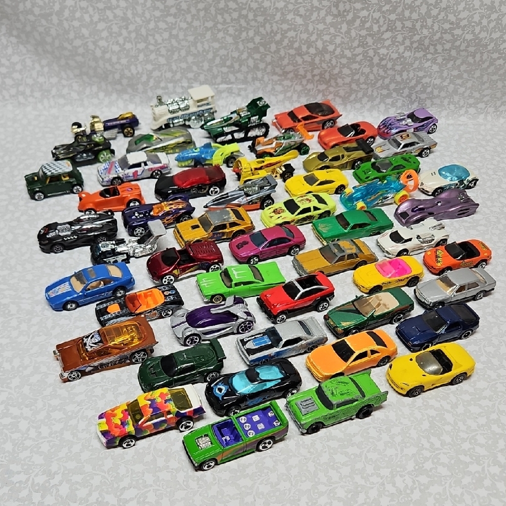 Qty. 52 Hot Wheels Cars Almost 5lbs Of Older Hot Wheels Cars